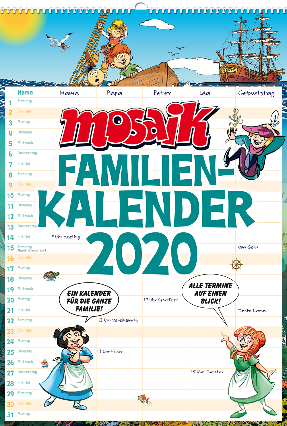 MOSAIK-Familienkalender 2020