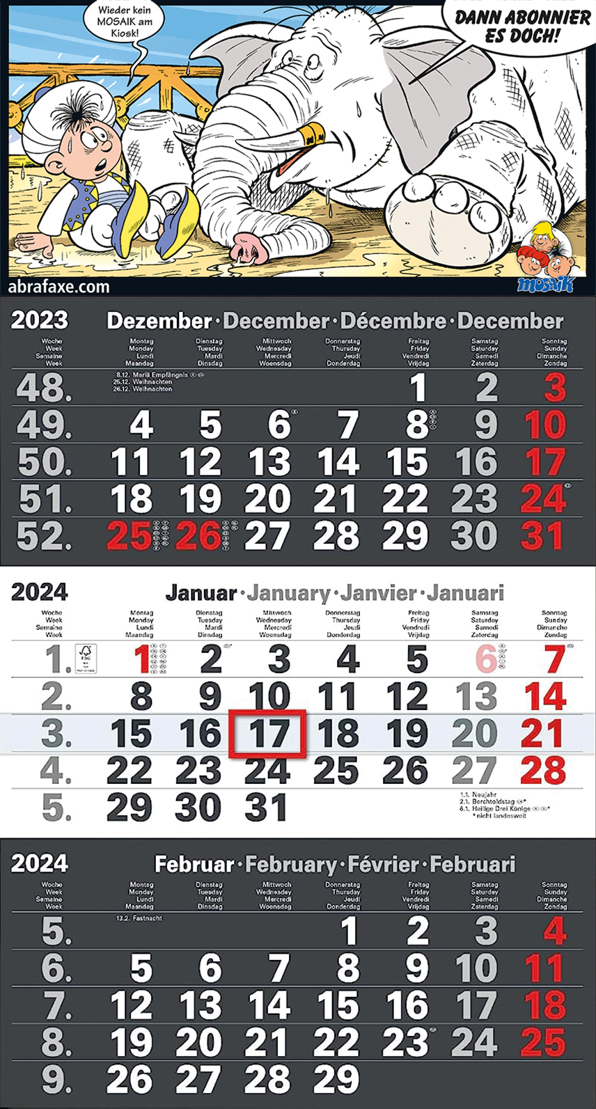MOSAIK 3-Monats-Planer 2024