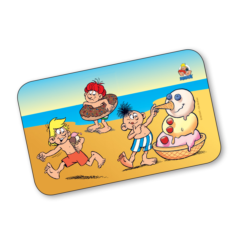 MOSAIK Frühstücksbrettchen, Motiv "Strand"