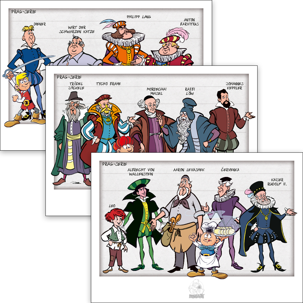 Modelsheet-Grafiken 2026 - 3er Set Prag