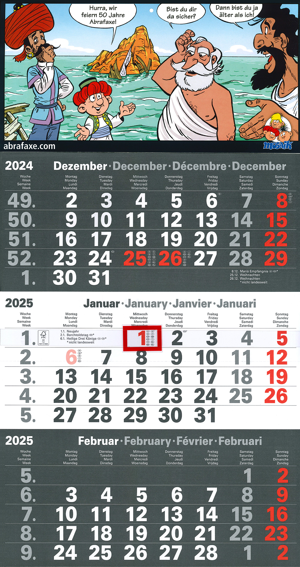 MOSAIK 3-Monats-Planer 2025