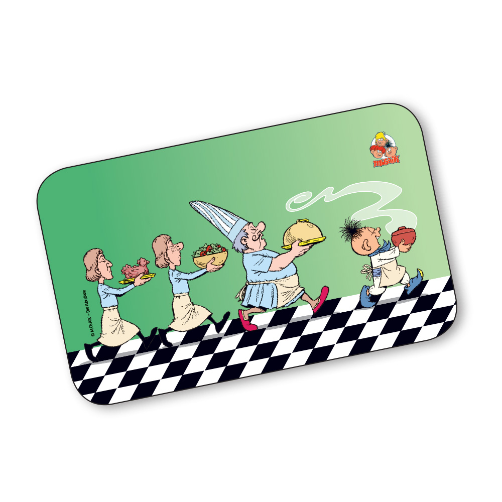 MOSAIK Frühstücksbrettchen, Motiv "Küchenbrigade"