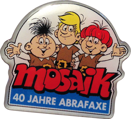 Jubiläums-Pin "40 Jahre Abrafaxe"